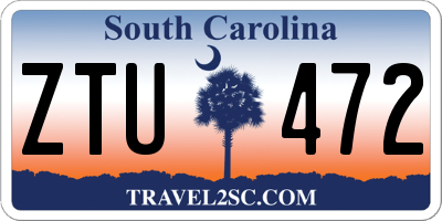 SC license plate ZTU472