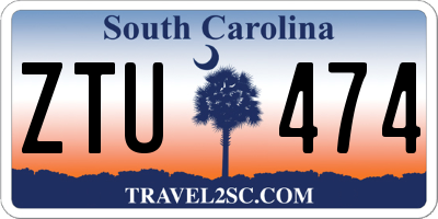 SC license plate ZTU474