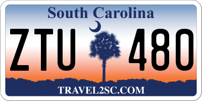 SC license plate ZTU480