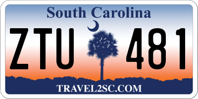 SC license plate ZTU481