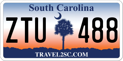 SC license plate ZTU488