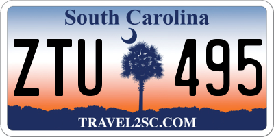 SC license plate ZTU495