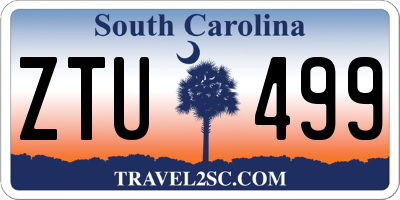SC license plate ZTU499