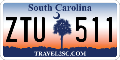 SC license plate ZTU511