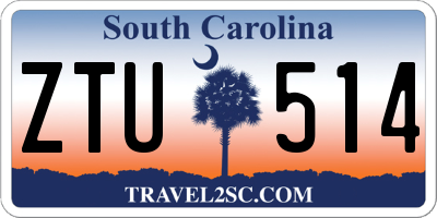 SC license plate ZTU514