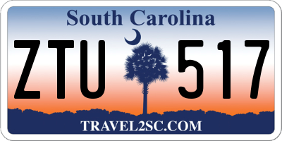 SC license plate ZTU517