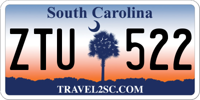 SC license plate ZTU522