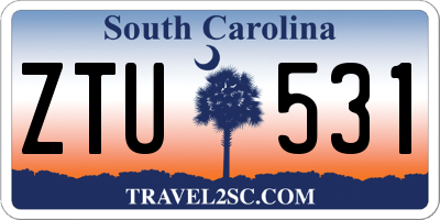 SC license plate ZTU531