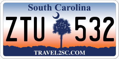 SC license plate ZTU532