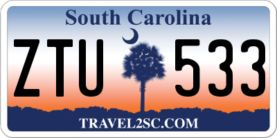 SC license plate ZTU533