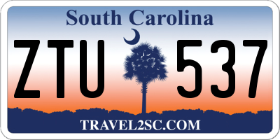 SC license plate ZTU537