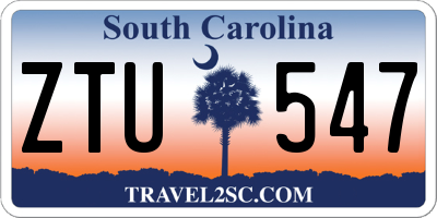 SC license plate ZTU547