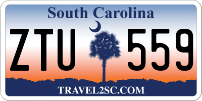 SC license plate ZTU559