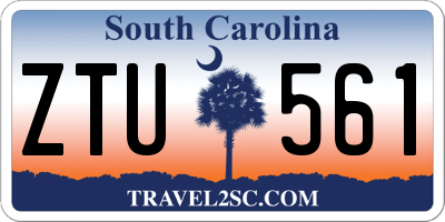 SC license plate ZTU561