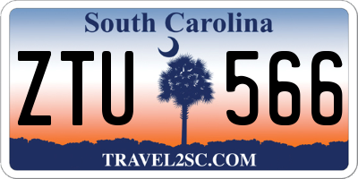 SC license plate ZTU566