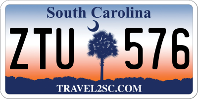 SC license plate ZTU576