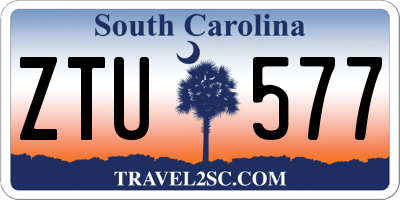 SC license plate ZTU577