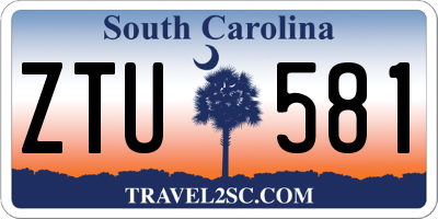 SC license plate ZTU581