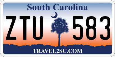 SC license plate ZTU583
