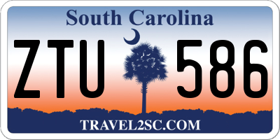 SC license plate ZTU586