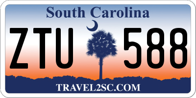 SC license plate ZTU588