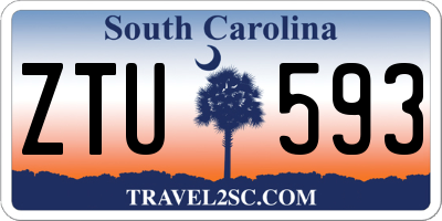 SC license plate ZTU593