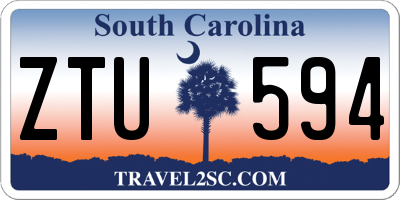 SC license plate ZTU594