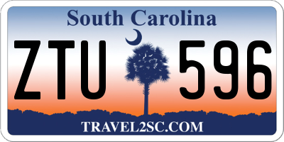 SC license plate ZTU596