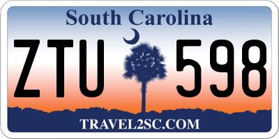 SC license plate ZTU598