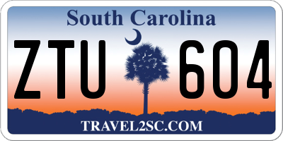SC license plate ZTU604