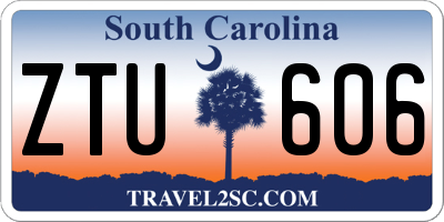 SC license plate ZTU606