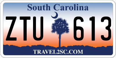 SC license plate ZTU613