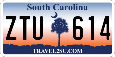 SC license plate ZTU614