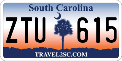 SC license plate ZTU615