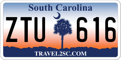 SC license plate ZTU616