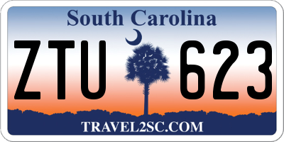 SC license plate ZTU623