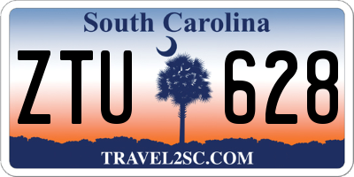 SC license plate ZTU628