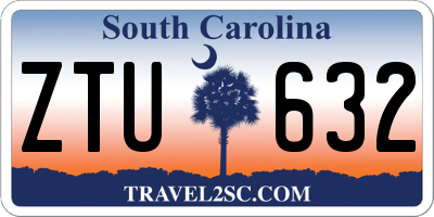 SC license plate ZTU632