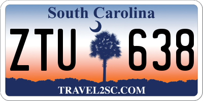 SC license plate ZTU638