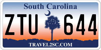 SC license plate ZTU644