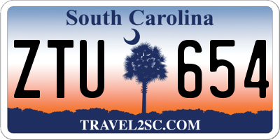 SC license plate ZTU654