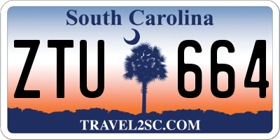 SC license plate ZTU664