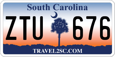 SC license plate ZTU676