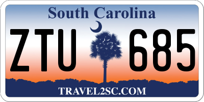 SC license plate ZTU685