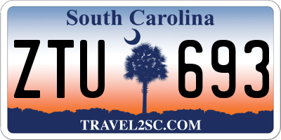 SC license plate ZTU693
