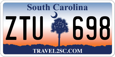 SC license plate ZTU698