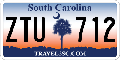 SC license plate ZTU712