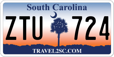 SC license plate ZTU724
