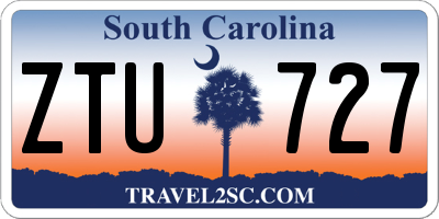 SC license plate ZTU727