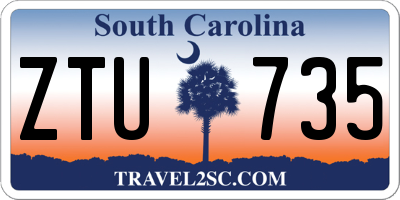 SC license plate ZTU735